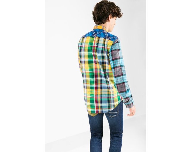 Desigual MIXX flannel shirt, showing back.