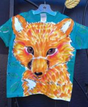 Angel fox shirt for kids by Justine Brown. photo by angelvancouver.com