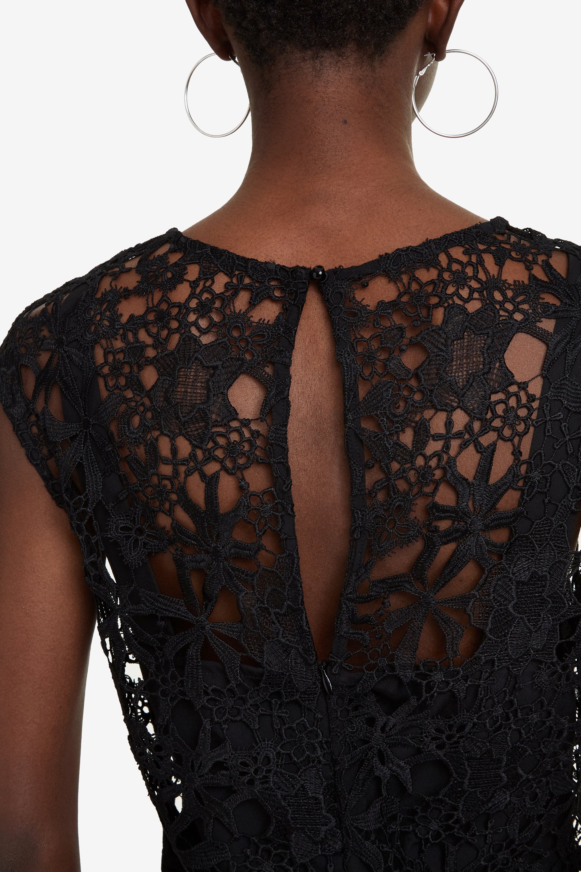 desigual black lace dress