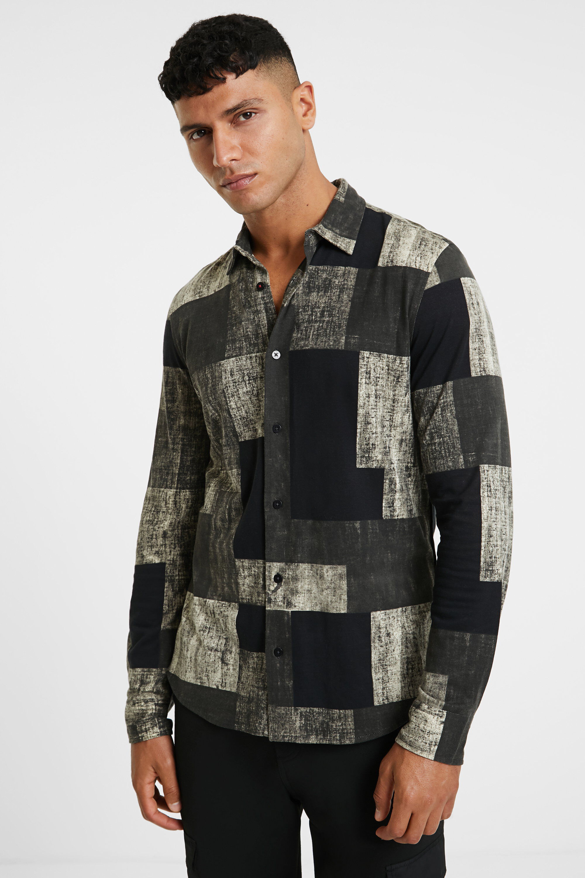 Desigual-man-IVAN-cotton-shirt-$169.95-FW2020-20WMCK06 | angelvancouver