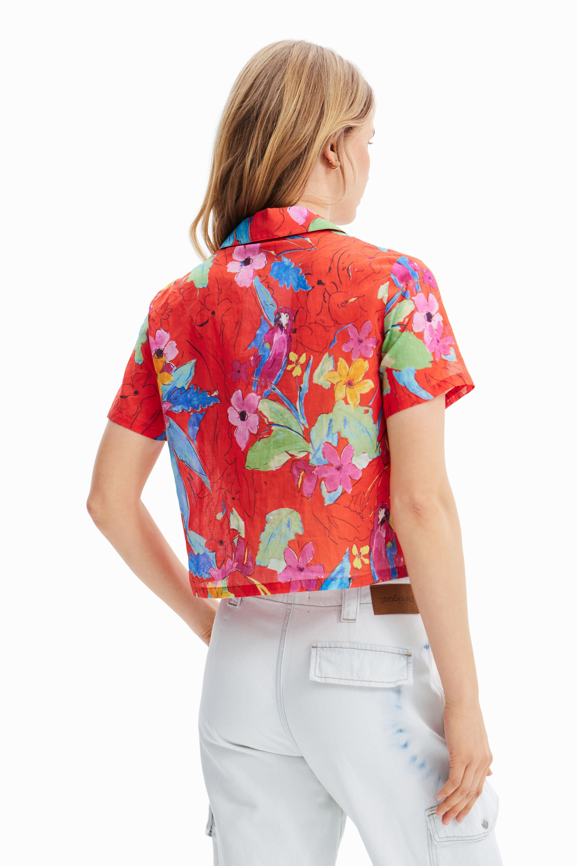 Desigual LAOS viscose resort shirt made in Morocco now at Angel in Vancouver Canada Spring-Summer 2023 collection