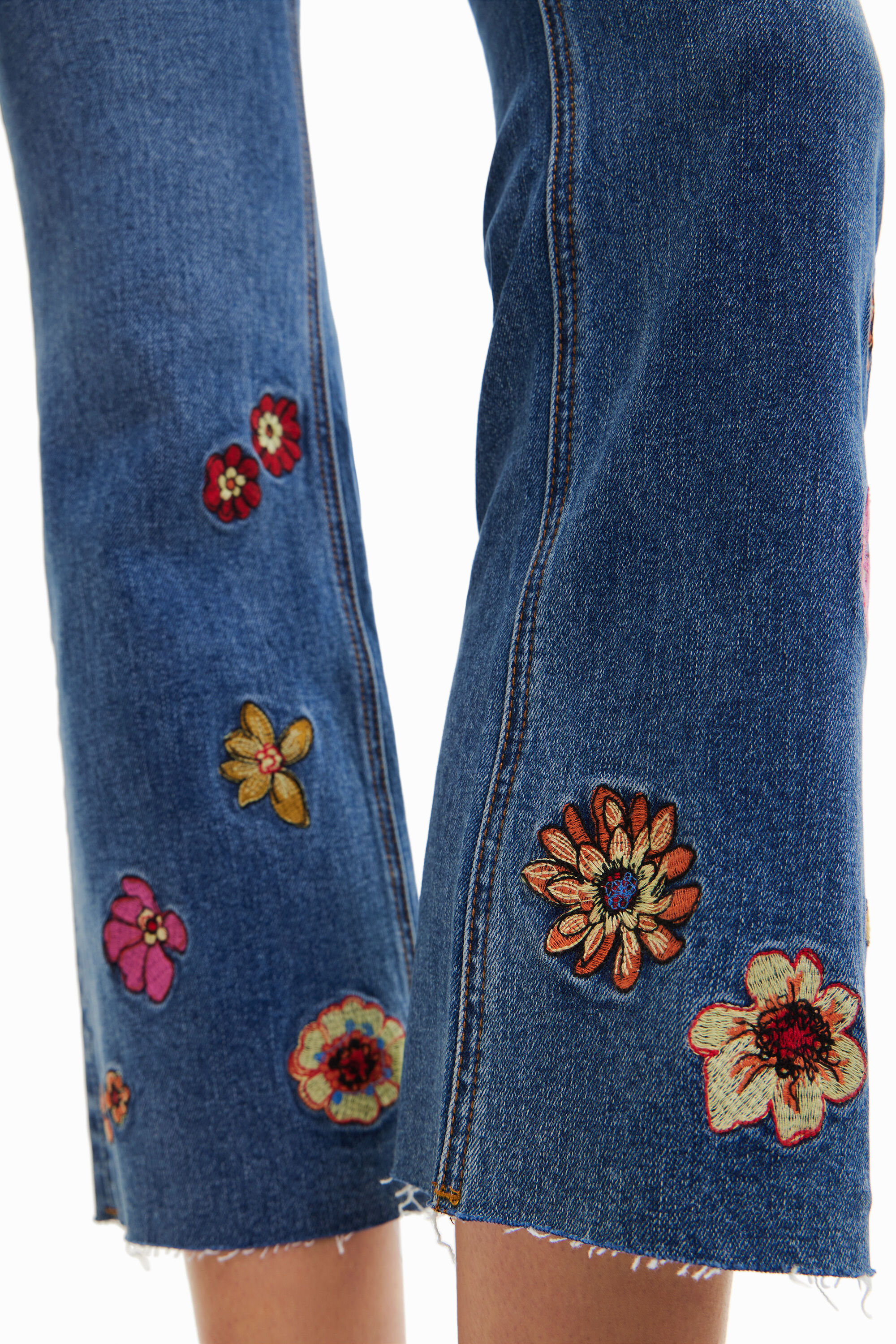 Desigual NICOLE embroidered denim jeans Summer 2023 collection now on sale at Angel in Vancouver Canada
