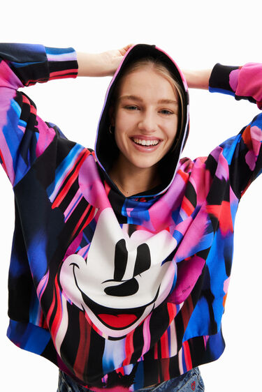 Desigual OVERSIZE MICKEY MOUSE sweatshirt by Christian Lacroix Summer 2023 collection at Angel store in Vancouver Canada