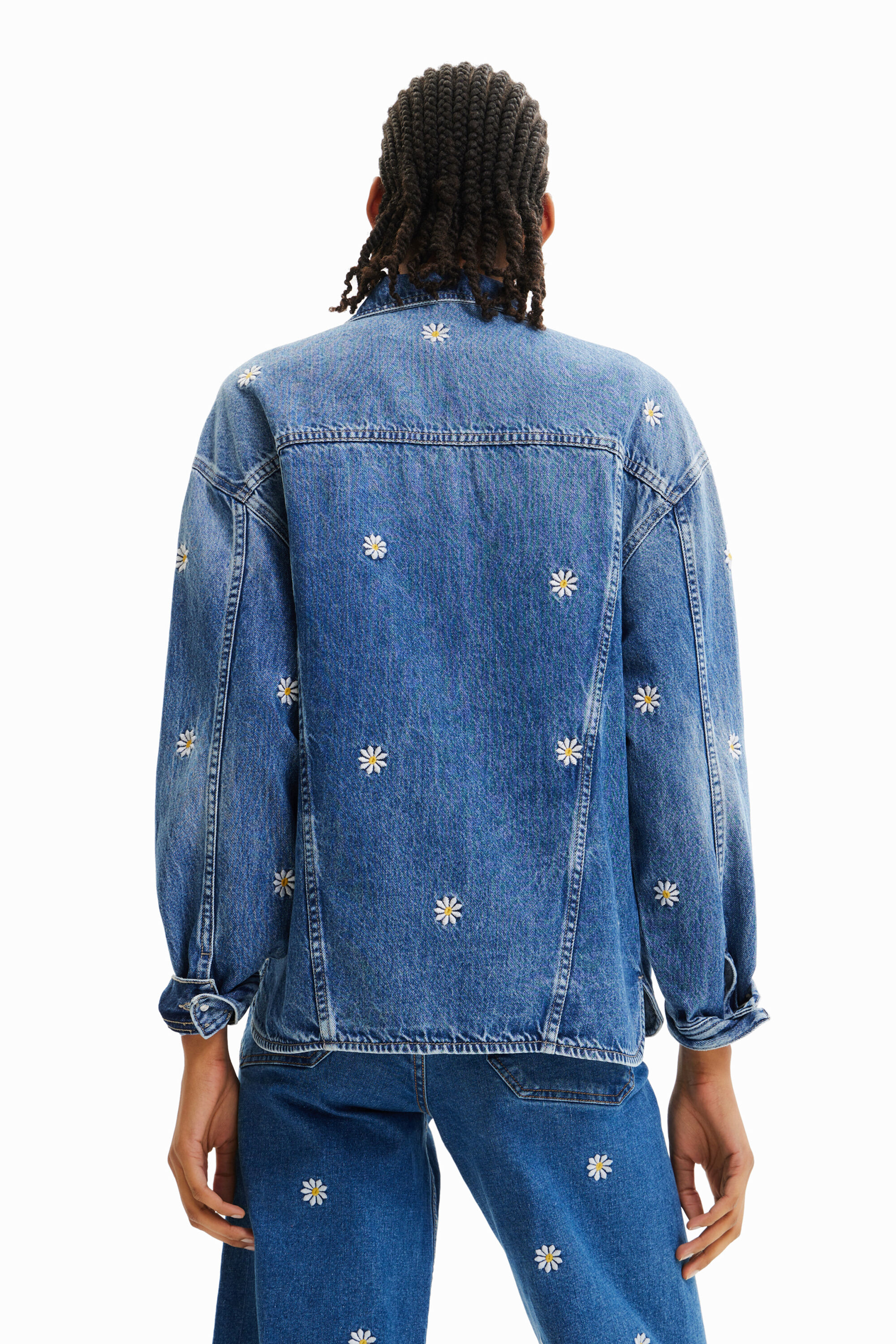 Desigual DAISY denim jacket Summer 2023 collection in Vancouver Canada