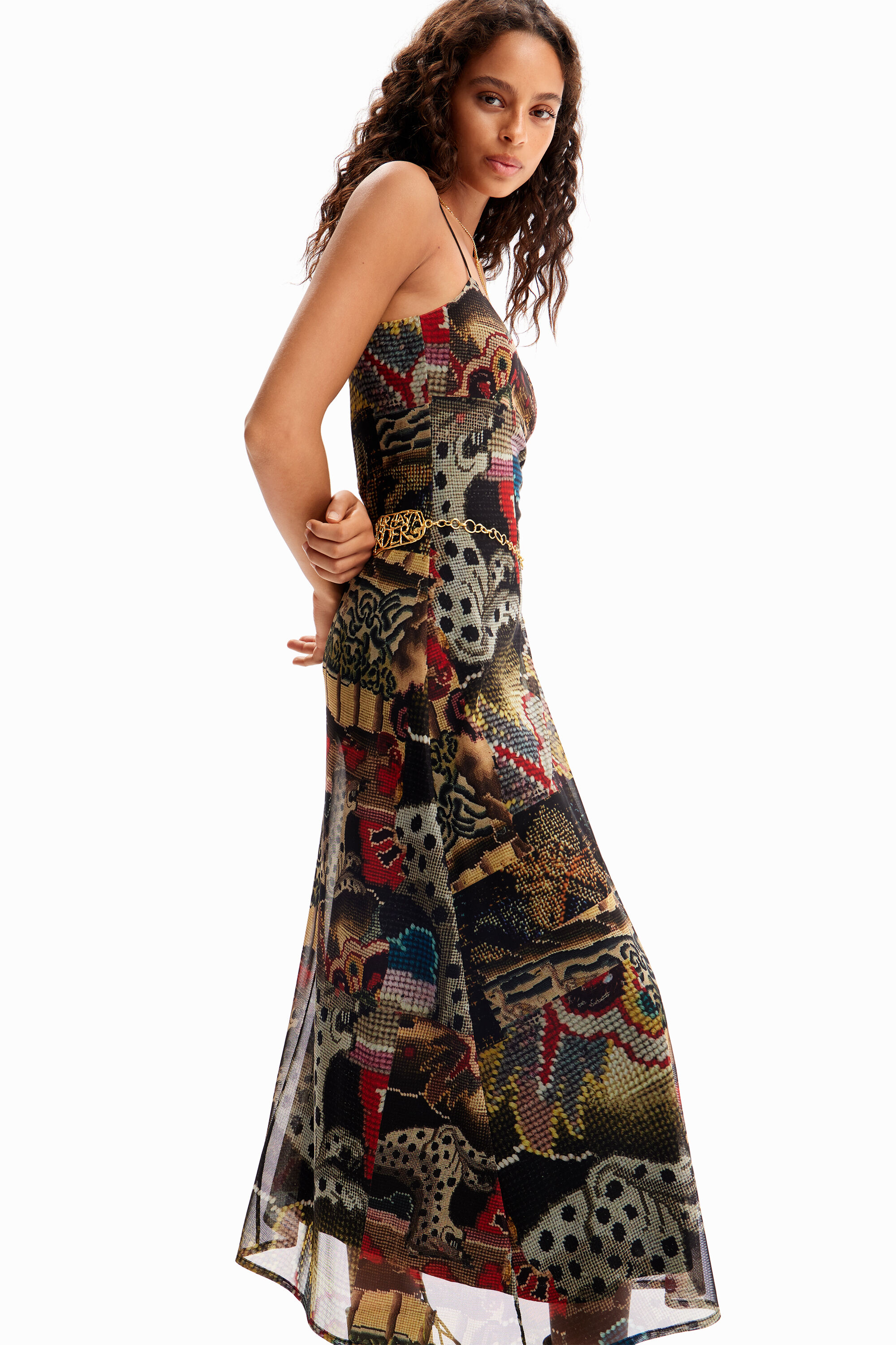 New Desigual Tapestry dress by Christian Lacroix Fall-Winter 2023 collection now at Angel of Vancouver Canada