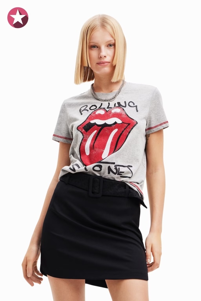 Desigual Rolling Stones T-shirt Fall 2023 collection