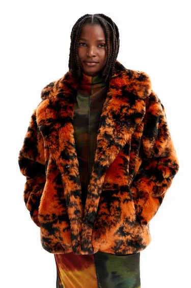 Desigual faux-fur jacket Fall-Winter 2023 collection