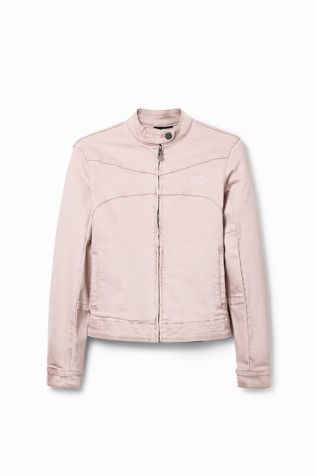 Desigual CALIFORNIA pink cotton jacket SS2024