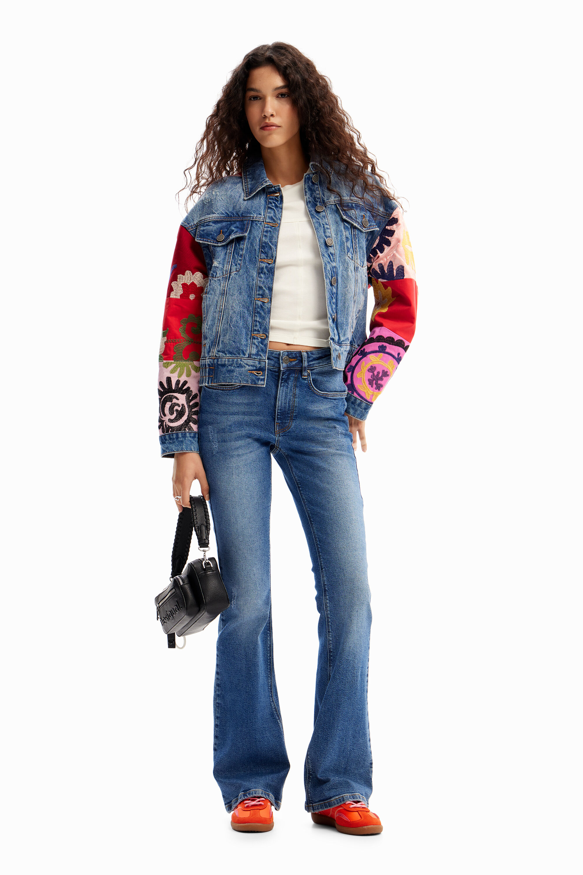 Desigual DANIELA embroidered jean jacket SS2024 collection Vancouver Canada