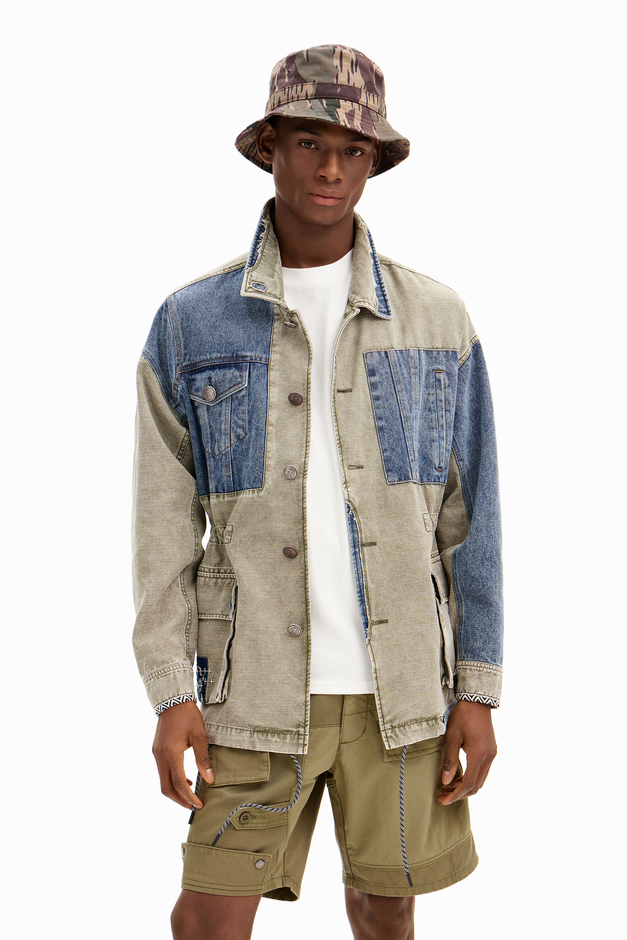 Desigual man ELIO hybrid jacket Summer 2024 collection for men