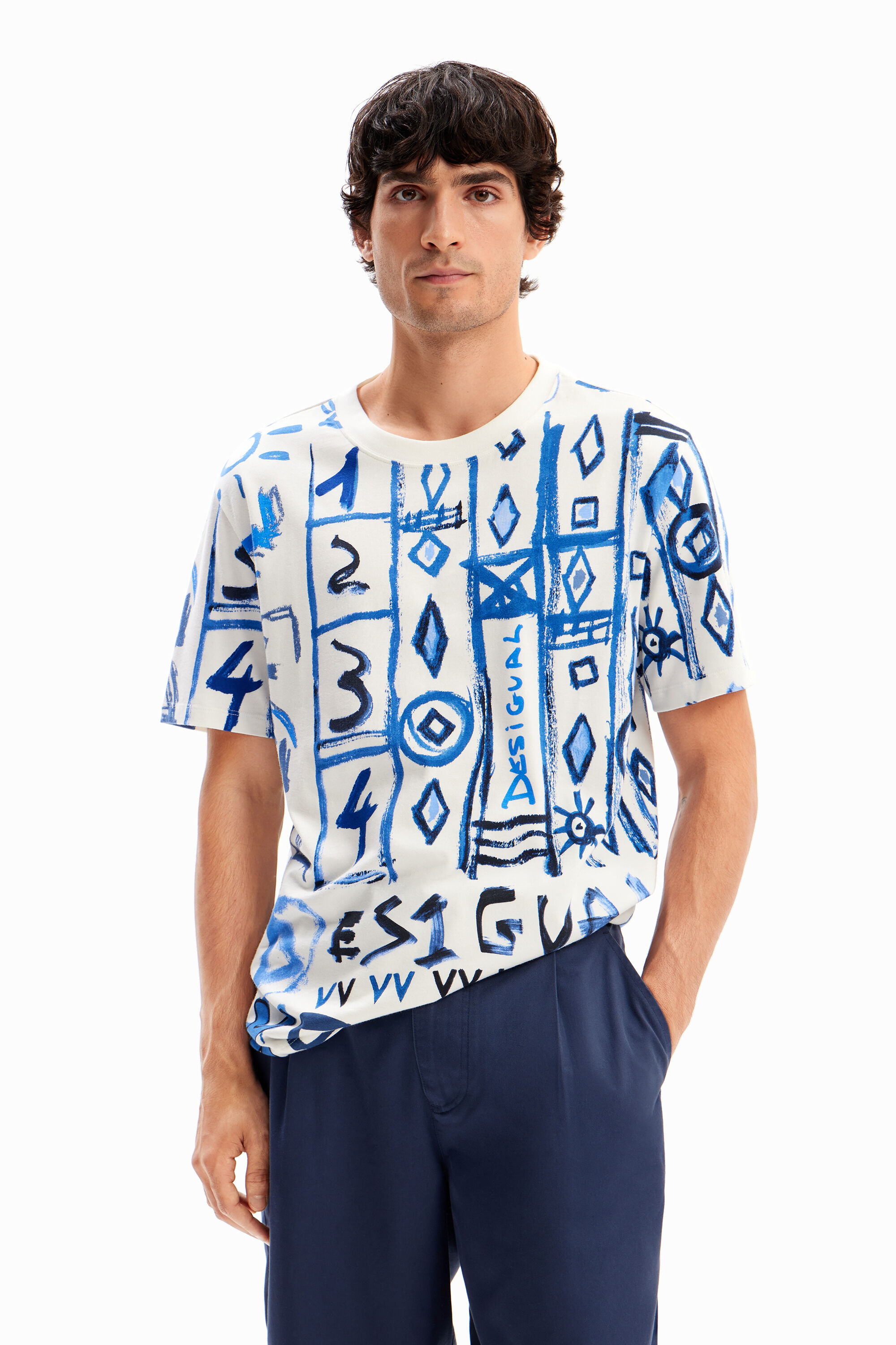 Desigual HARRY T-shirt for men Spring-Summer 2024 collection.