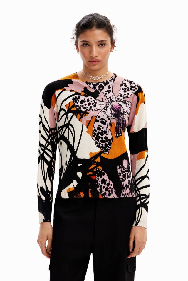 Desigual ORCHID pullover sweater by Christian Lacroix