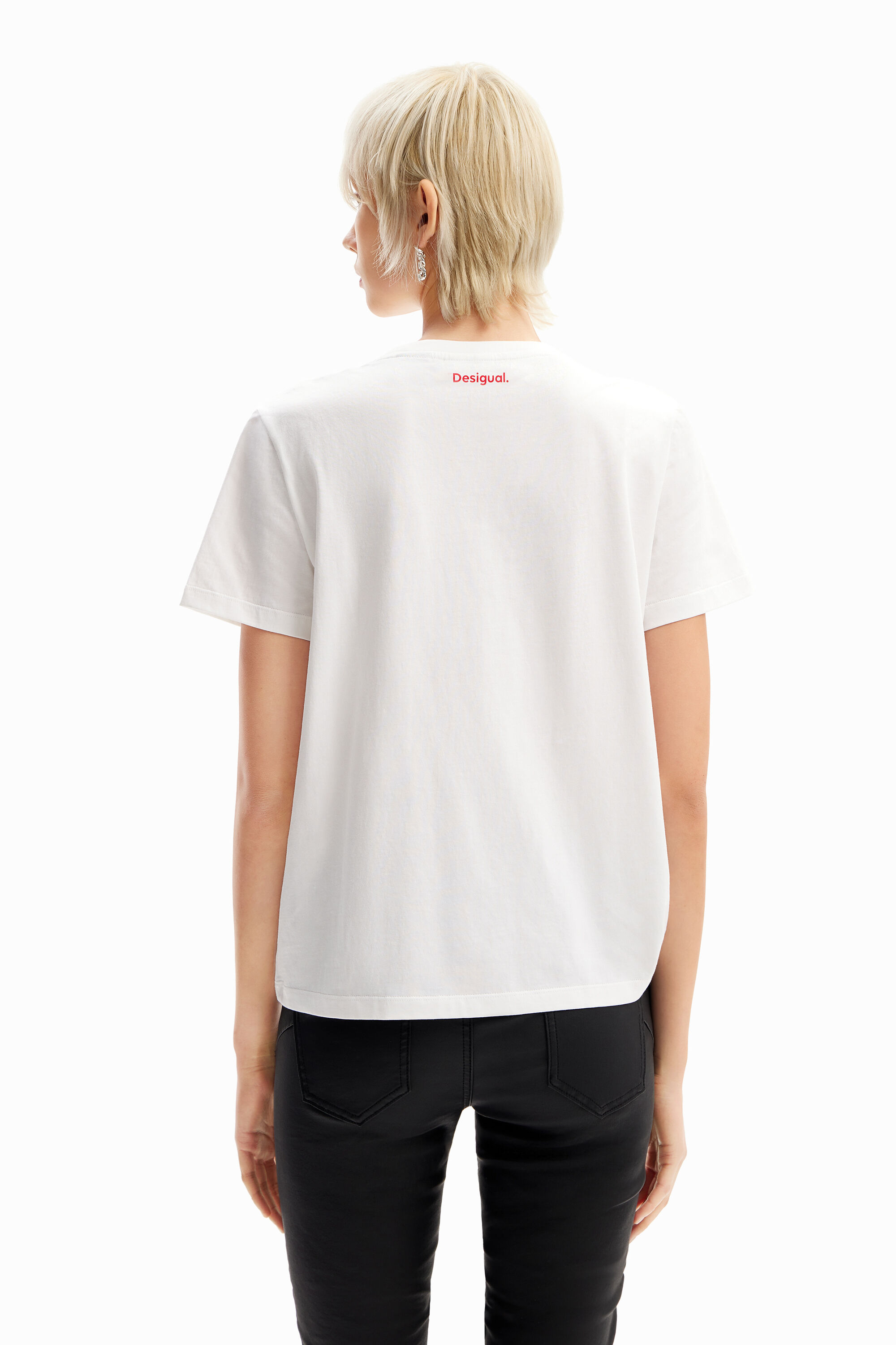 Desigual ROLLING STONES multicolour logo cotton T-shirt SS2024