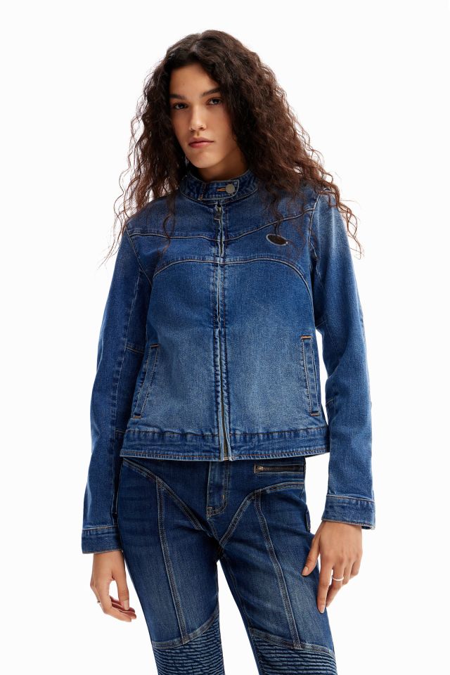 Desigual ROSS zip-up cotton denim jacket SS2024