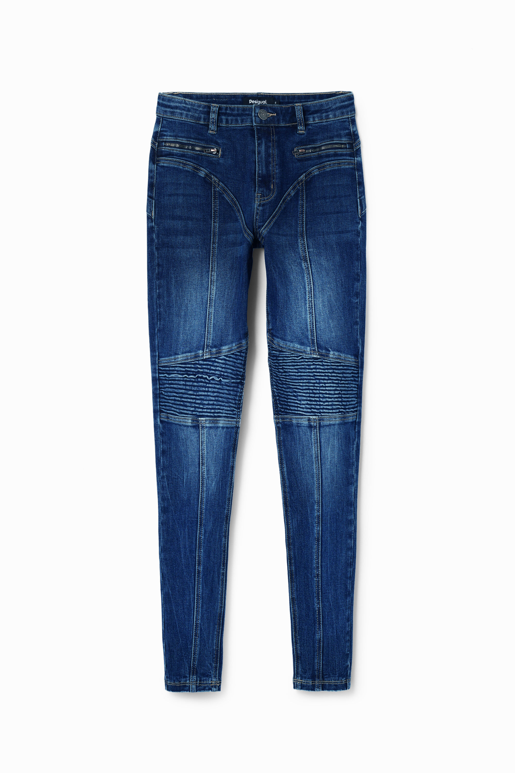 Desigual YOJI slim cotton denim biker jeans SS2024